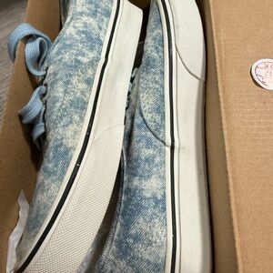 Blue and White Casual Sneakers